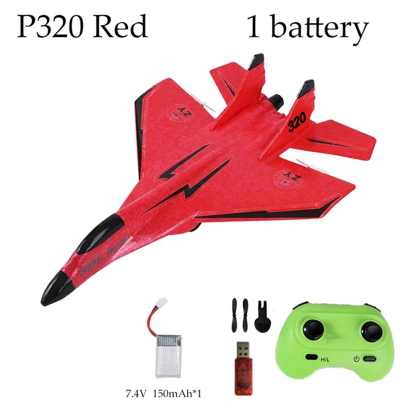 Glider RC Airplane P320 – Hand Throwing Fixed-Wing Fighter Jet Foam Aircraft for Kids & Beginners