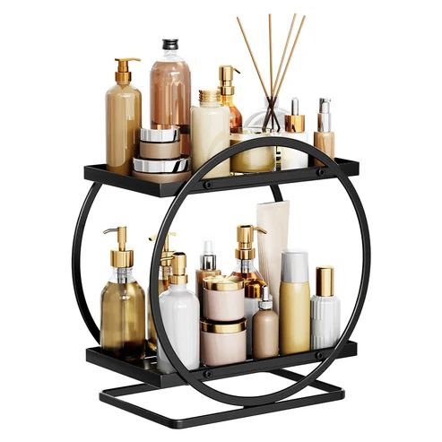 Light Luxury Bathroom Storage Shelf – Multi-Layer Toilet Rack & Cosmetic Organizer for Washroom or Dresser