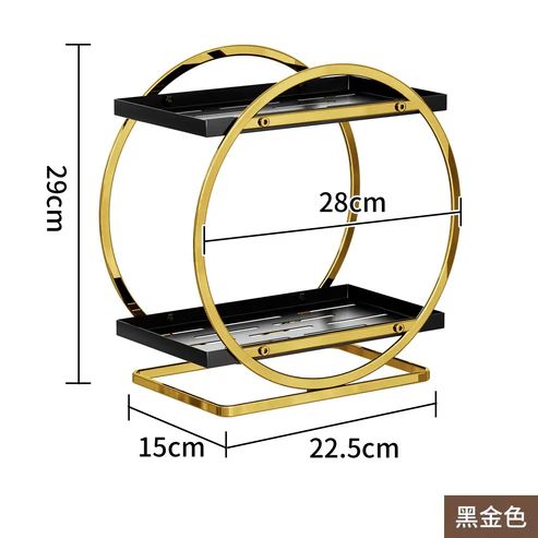 Light Luxury Bathroom Storage Shelf – Multi-Layer Toilet Rack & Cosmetic Organizer for Washroom or Dresser