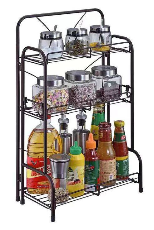 3-Tier Metal Storage Rack – Multi-Functional Organizer Stand for Kitchen, Bathroom & Home Use