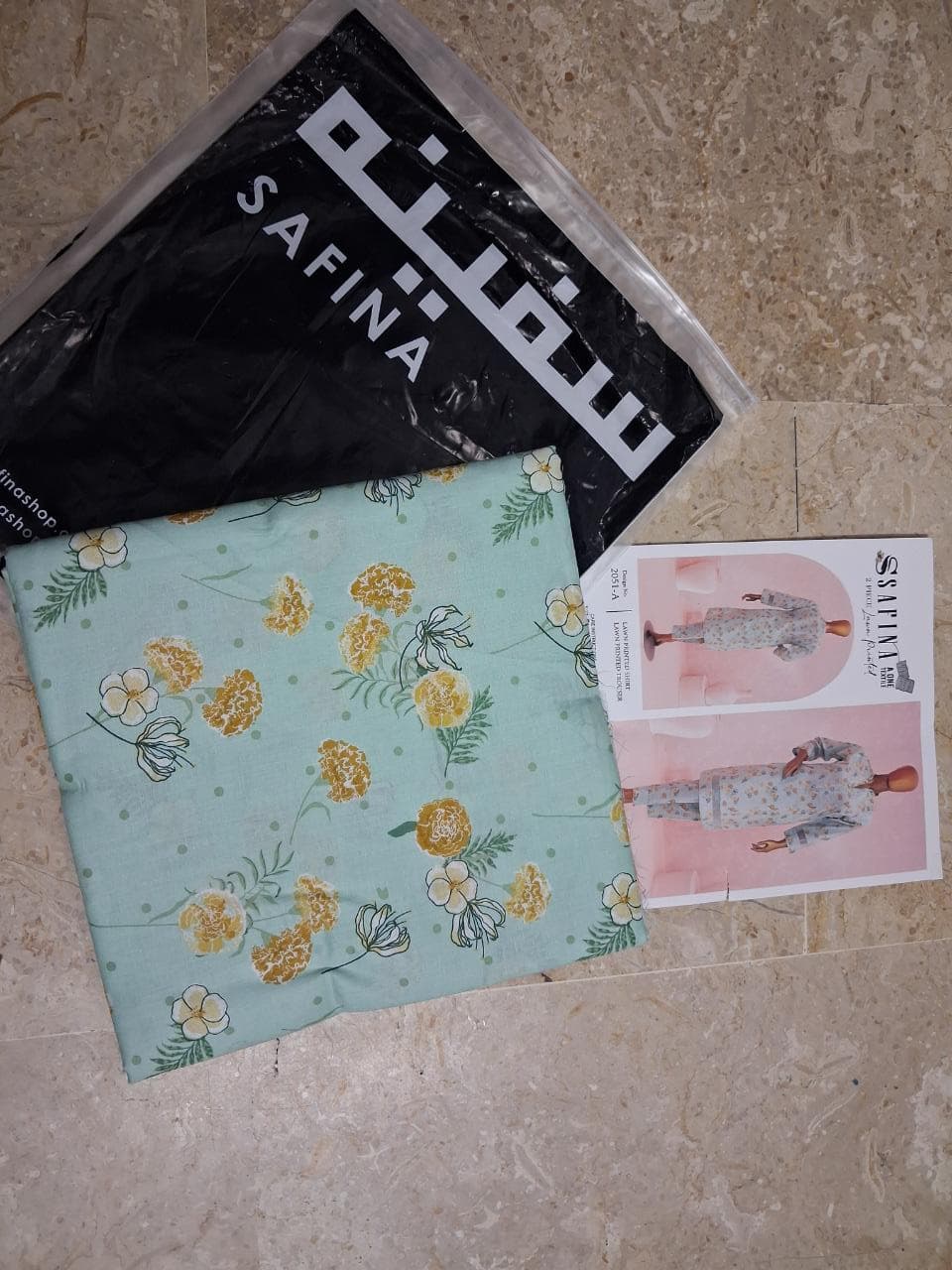 SAFINA ALLOVER LAWN 2PC Summer Collection *PRINTED LAWN SERIES’ 25 * 2 Piece Suit Vol-5
