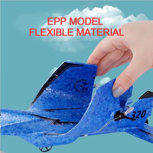 Glider RC Airplane P320 – Hand Throwing Fixed-Wing Fighter Jet Foam Aircraft for Kids & Beginners
